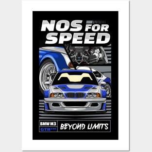 Nos  for Speed GTR E46 Posters and Art